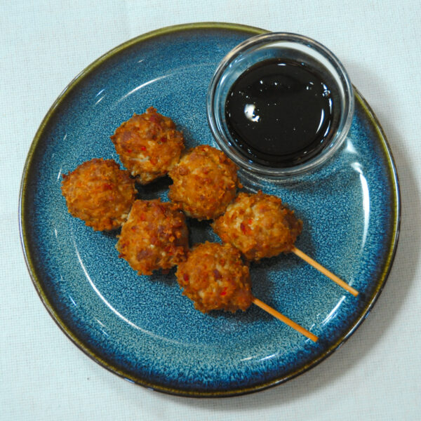 Brochette boulettes de poulet